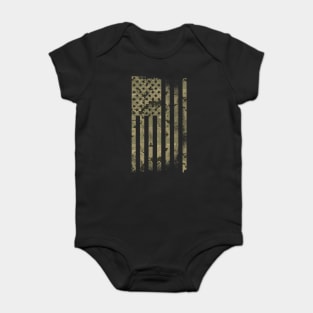 Distressed USA Flag Baby Bodysuit